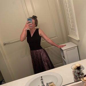 S.L. Fashions floral embroidered dress